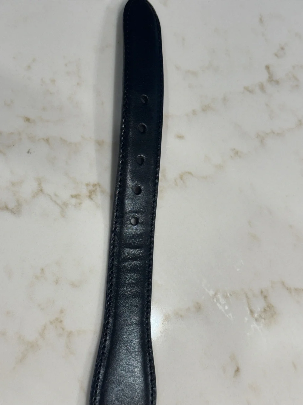 Fossil BT7704 Black Leather Silver Concho Western Belt Medium